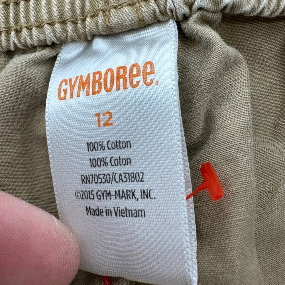 Gymboree Boys Khaki Tan Cotton Twill Cargo Shorts Size 12 140136222